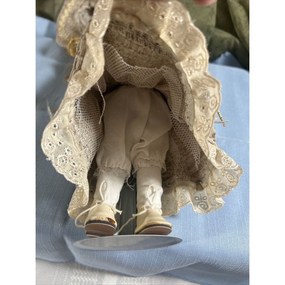 Ashley Belle Fine Bisque Porcelain Collectible Keepsakes Doll 11" tall "Violet" - Picture 5 of 7